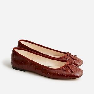 J. Crew New Quinn Square Toe Ballet Flats